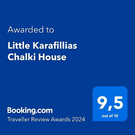 Little Karafillias Chalki House Villa Eksteriør bilde